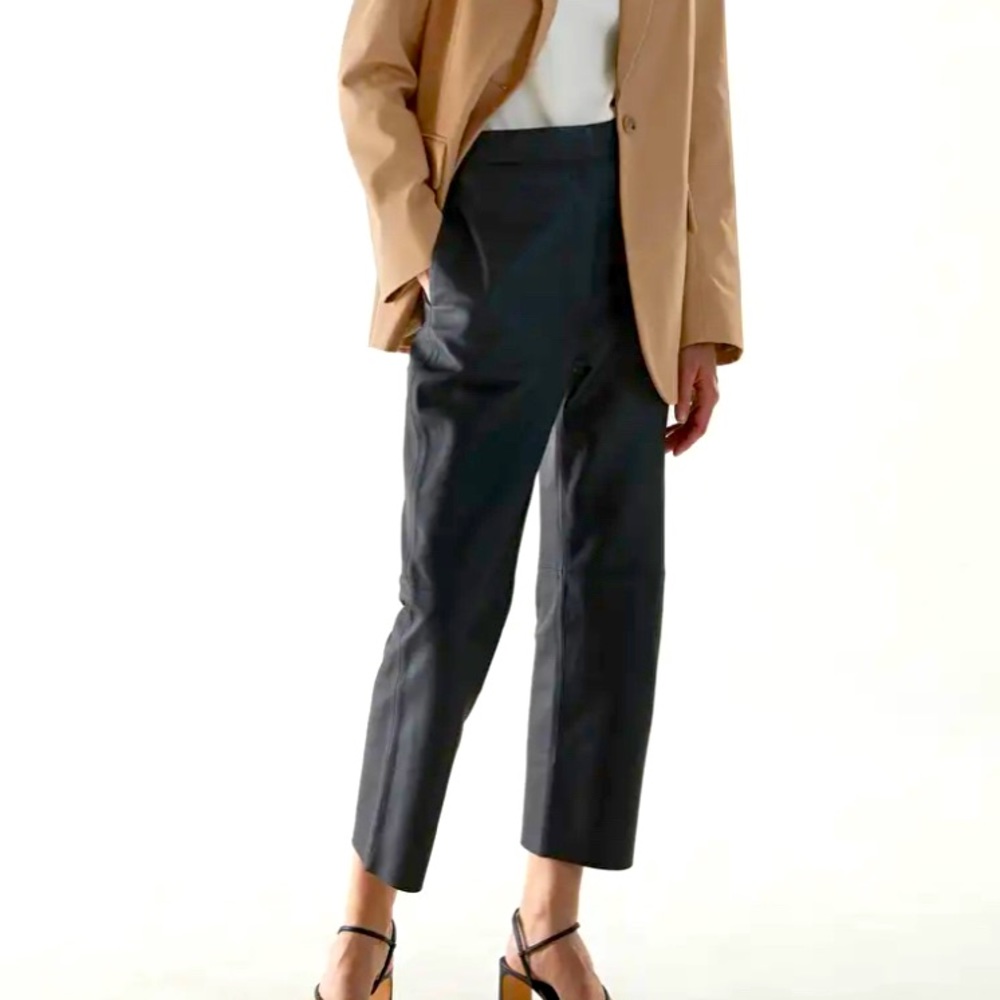 COS NWT Leather Straight Leg Pants - Sz 10